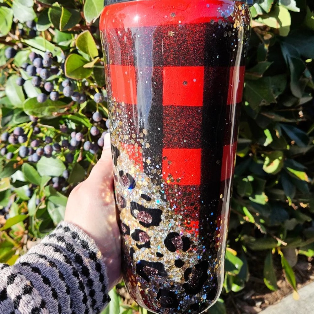 Handmade Christmas tumbler